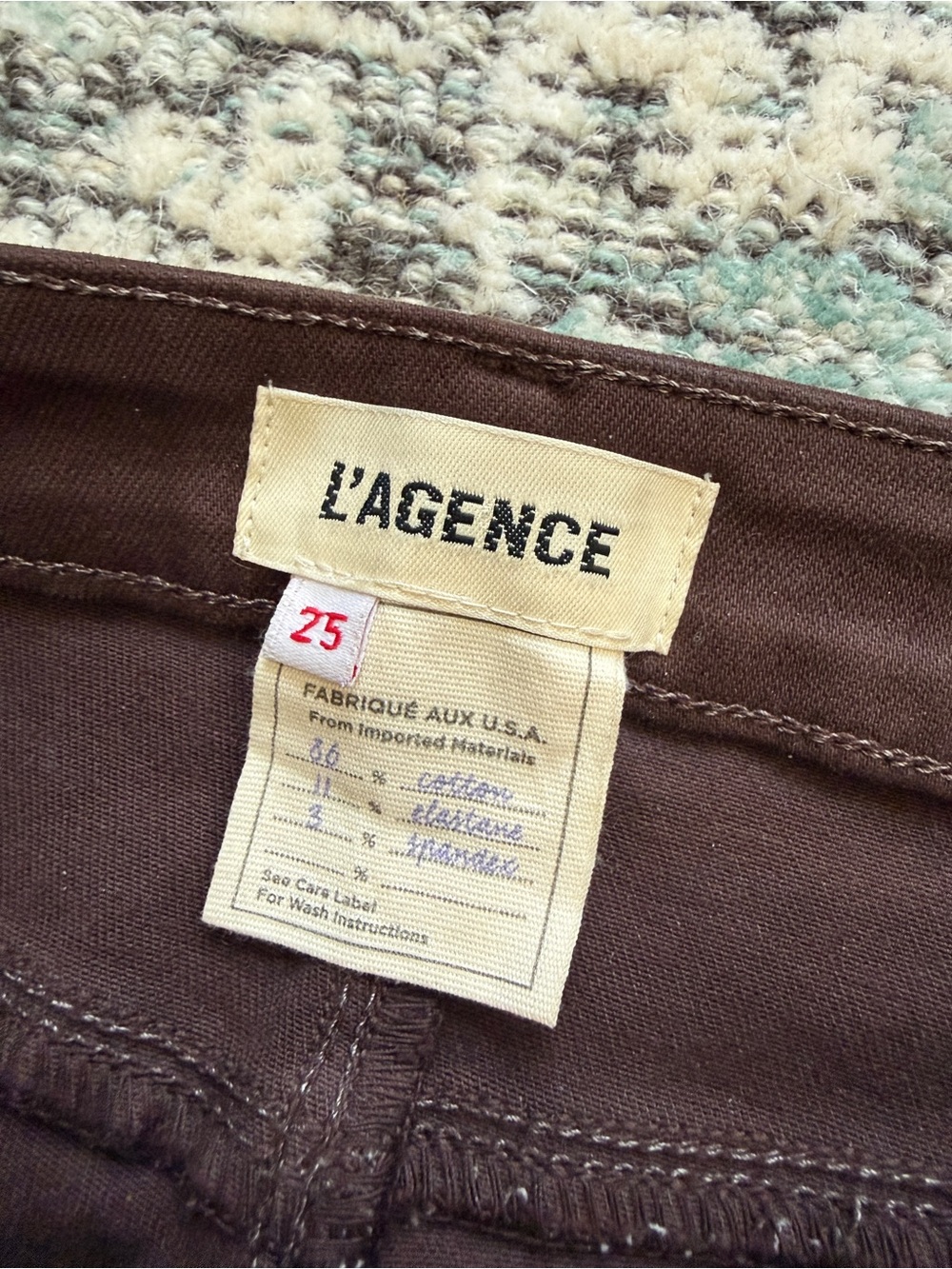 L’Agence Marguerite Cocoa Coated Skinny Jean - Picture 6 of 8